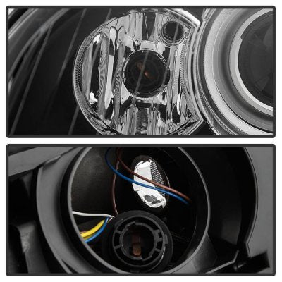 Audi A4 2006-2008 Black HID Projector Headlights